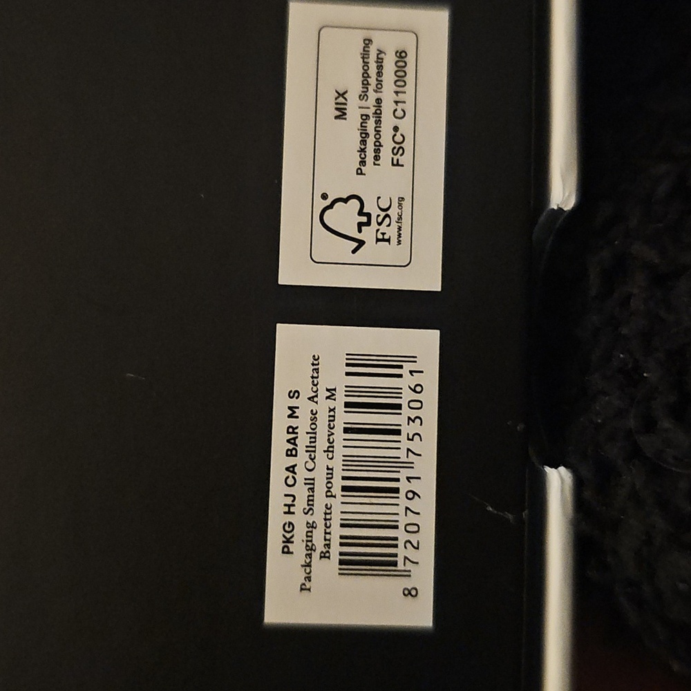 Balmain Paris Hair Couture Barrette pour Cheveux Black - Picture 3 of 3